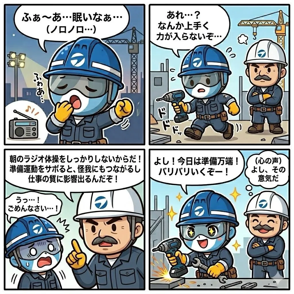【朝のラジオ体操、サボってない?🎵】